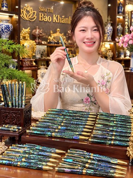  Bút khảm trai quà tặng cao cấp ý nghĩa tặng kèm hộp đựng but 