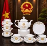  Bộ Ấm Chén Tổng Bí Thư Chủ Tịch Nước Tô Lâm Dáng Đài Cát Men Ngọc Trai BKCECN-10595 
