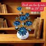  BÌNH HOA SEN LƯU LY TRANG TRÍ DECOR CỰC ĐẸP 