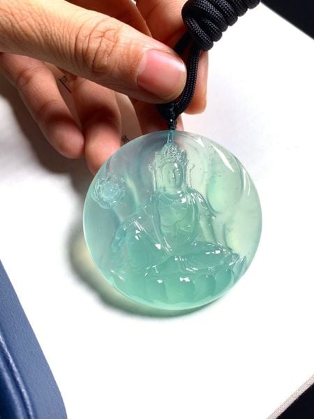  Mặt Quan Âm bồ tát phỉ Thuý  cao cấp 