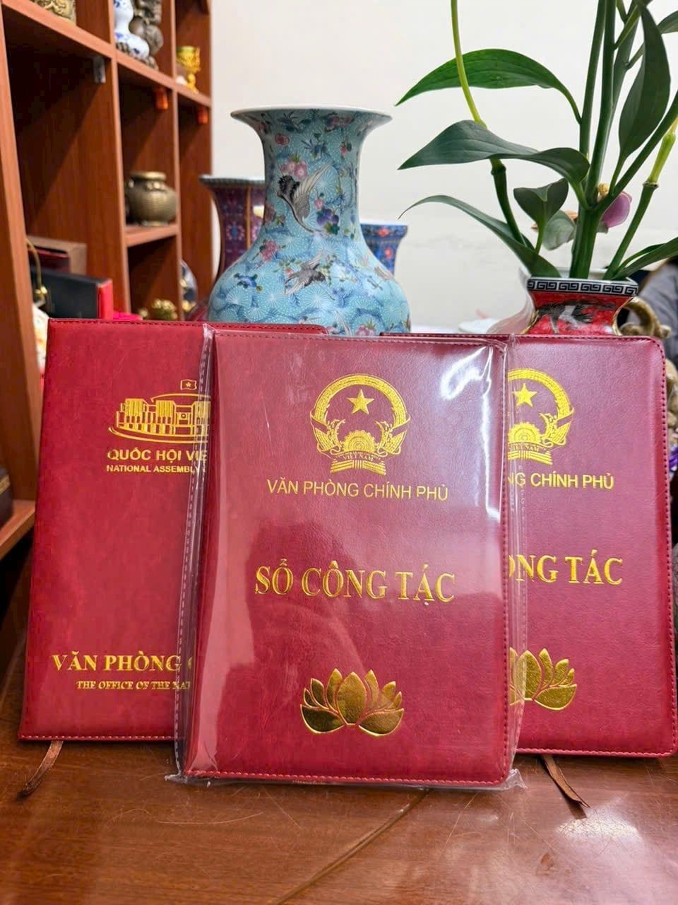  Sổ tay Văn Phòng Chính Phủ da đỏ cao cấp đay dặn BKSVVN-9005 