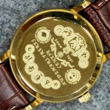  Đồng Hồ Nam Cơ Dây Da Thật Vỏ Đồng Màu Vàng – Phong Cách Retro Tối Giản BKFAVN-9450 