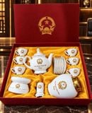  Quà tặng ấm chén in Văn Phòng chính phủ có phụ kiện BKCECN-10639 