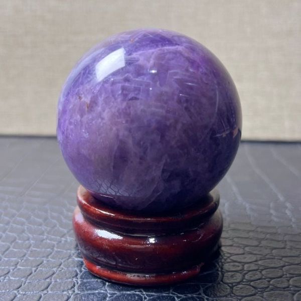  🔮 QUẢ CẦU THẠCH ANH TÍM TỰ NHIÊN – ĐÁ TÍM NGUYÊN KHỐI 