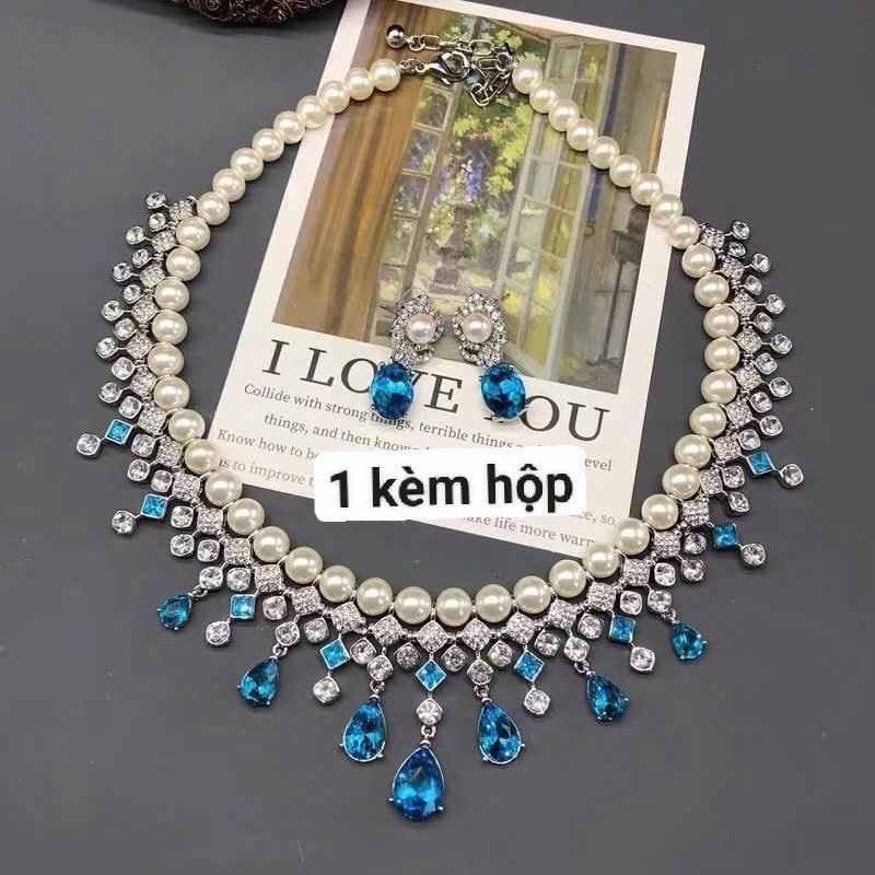  Bộ trang sức đá quý kết hợp với Ngọc trai sang trọng xinh đẹp 