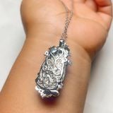 Quà tặng mặt dây truyền thần tài ngọc màu xanh 