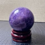  💜 ĐĨA CẦU THẠCH ANH TÍM – ĐƯỜNG KÍNH 6,5 CM 💜 