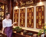  Tranh gỗ trang trí tứ cảnh  gỗ hương 