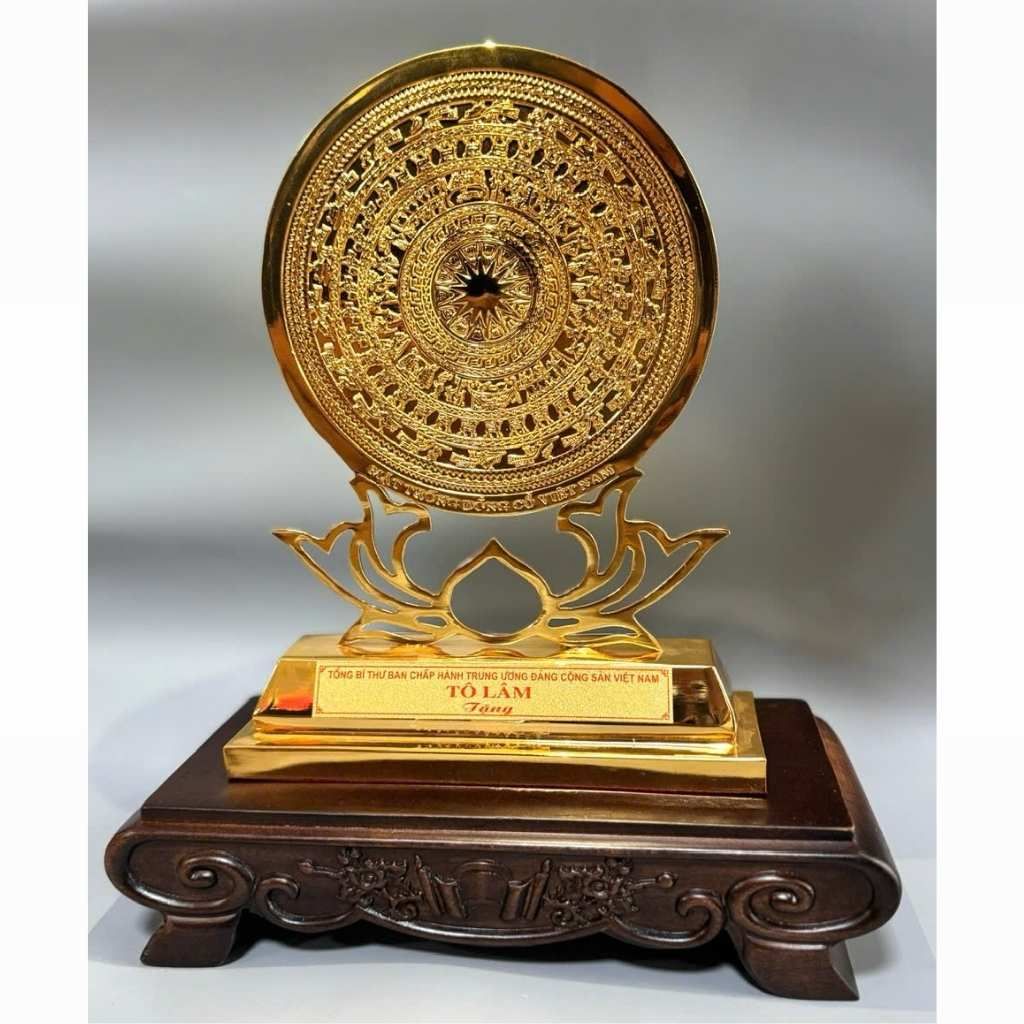  Mặt trống đồng trang trí in Tổng Bí Thư Tô Lâm BKMECN-9709 