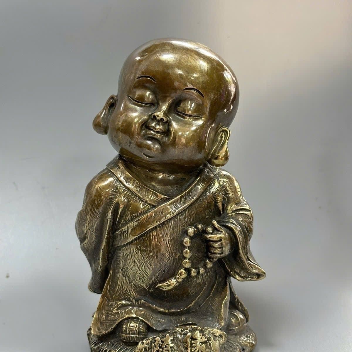  Tiểu Hòa Thượng “Tùy Duyên” bằng đồng BKMECN-10324 