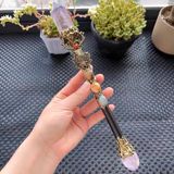  Gậy Quyền Trượng Ma Thuật Thạch Anh Tím Tự Nhiên Đũa Phép Handmade BKSTCN-9660 