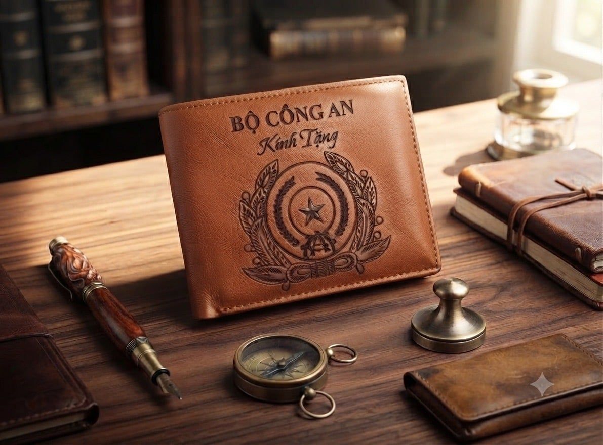  QUÀ TẶNG VÍ DA BỘ CÔNG AN CAO CẤP 