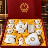  Quà tặng ấm chén in Văn Phòng chính phủ có phụ kiện BKCECN-10639 