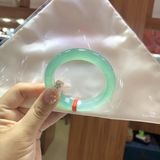  Vòng Tay Ngọc Độc Long Tông Xanh Ngọc Bích Nhạt Trong Suốt BKJECN-9485 