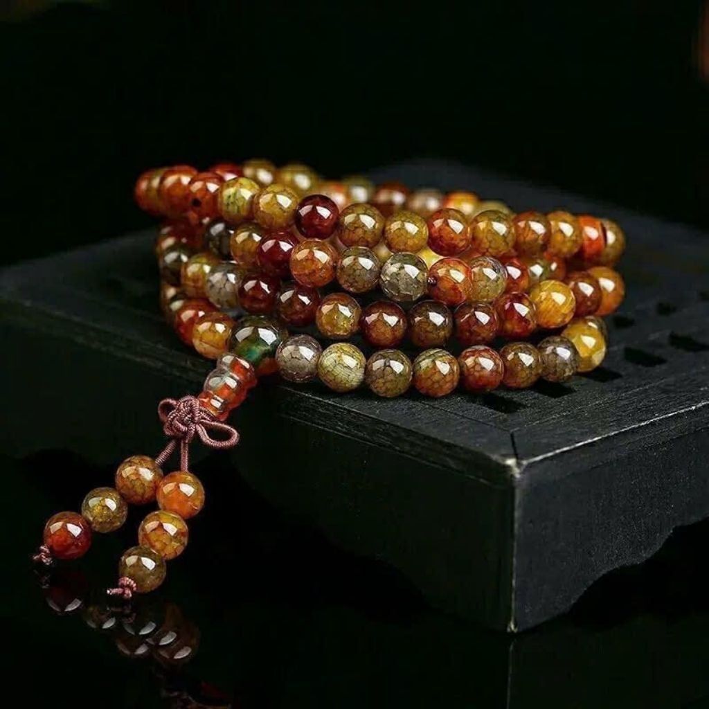  Vòng Tay Đá Mã Não Đa Sắc Phong Thủy Cao Cấp BKJECN-9375 