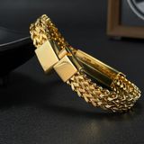  Vòng tay dây xích mạ vàng 18 k đẳng cấp sang trọng BKJECN-9481 