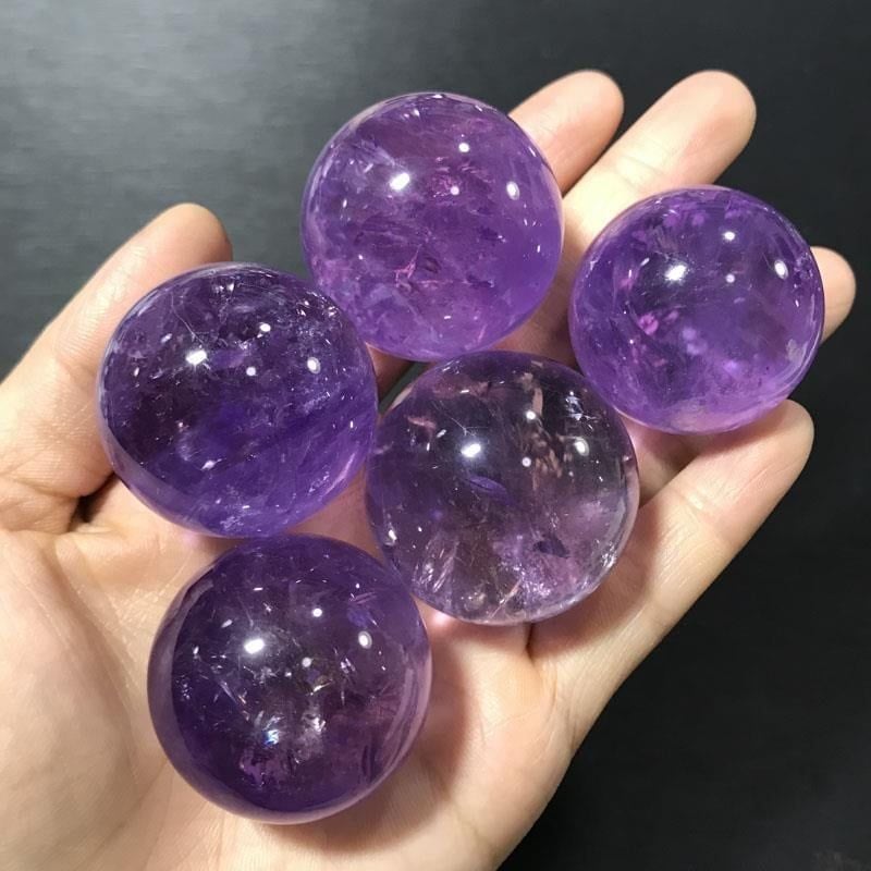  Bi cầu thạch anh tím phong thuỷ BKSTCN-9684 