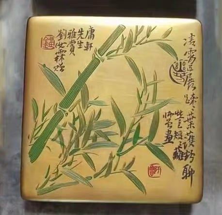  Hộp đồng hình vuông phong cách cổ hàng sưu tầm 
