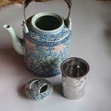  Ấm Tích Gốm Sứ Vẽ Hoa Sưu Tầm  BKCECN-10023 