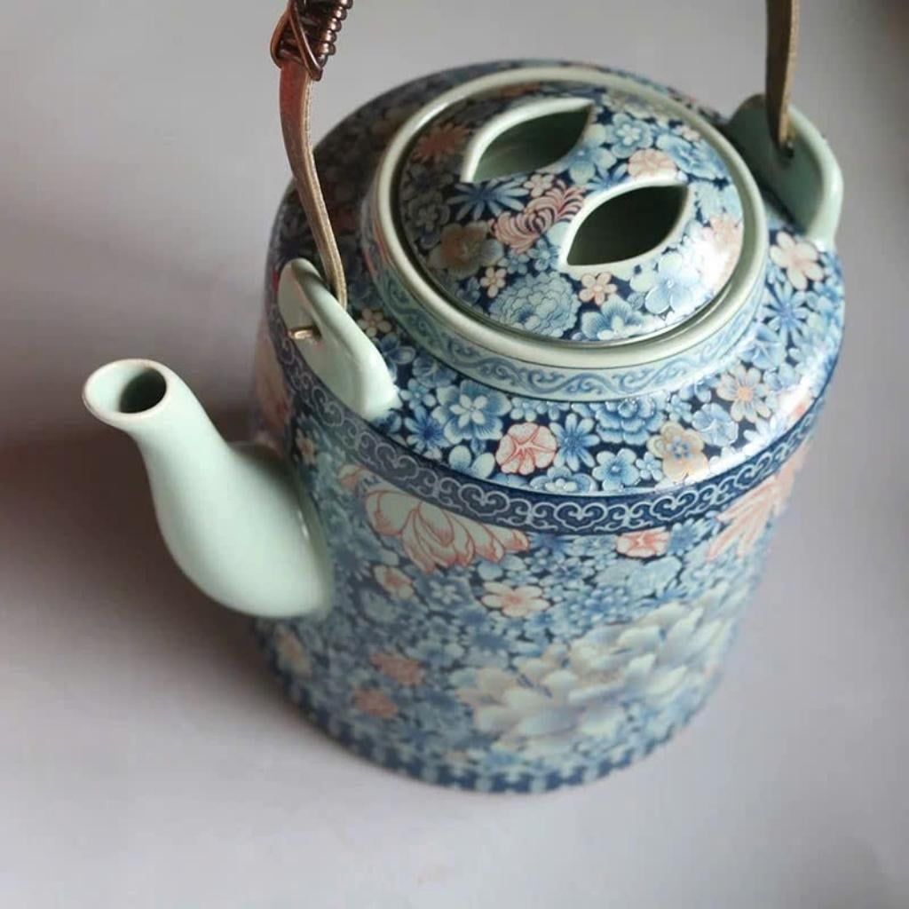  Ấm Tích Gốm Sứ Vẽ Hoa Sưu Tầm  BKCECN-10023 