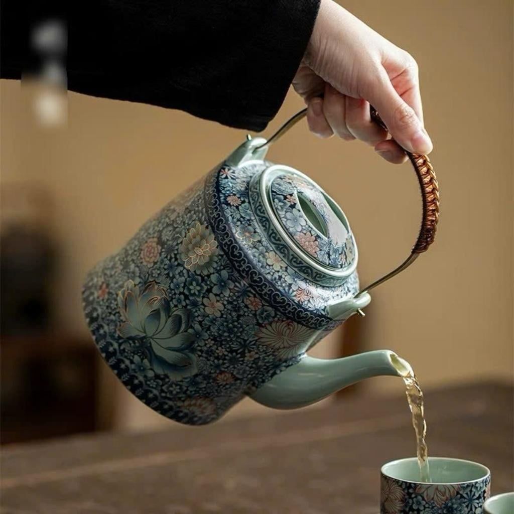  Bộ Ấm Tích Pha Trà Bách Hoa Sưu Tầm Đẹp BKCECN-10024 