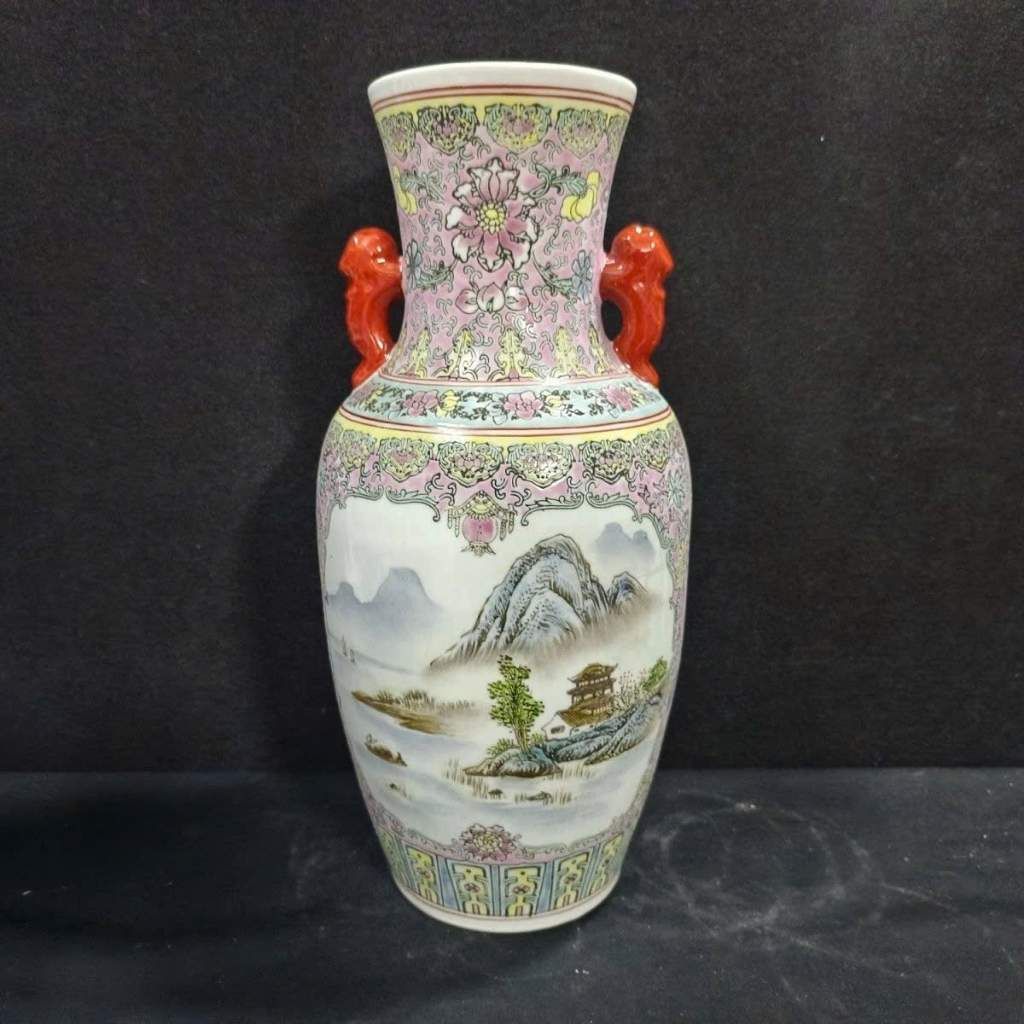  Cặp Lục Bình Gốm Sứ Sơn Thủy Hữu Tình BKCECN-10027 