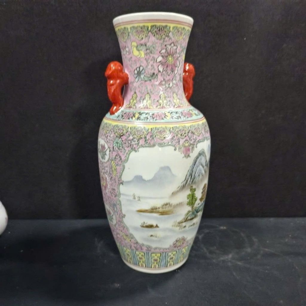  Cặp Lục Bình Gốm Sứ Sơn Thủy Hữu Tình BKCECN-10027 