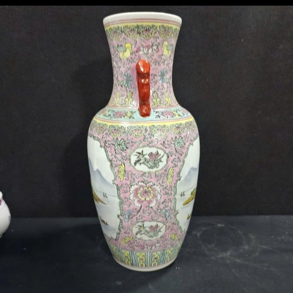  Cặp Lục Bình Gốm Sứ Sơn Thủy Hữu Tình BKCECN-10027 