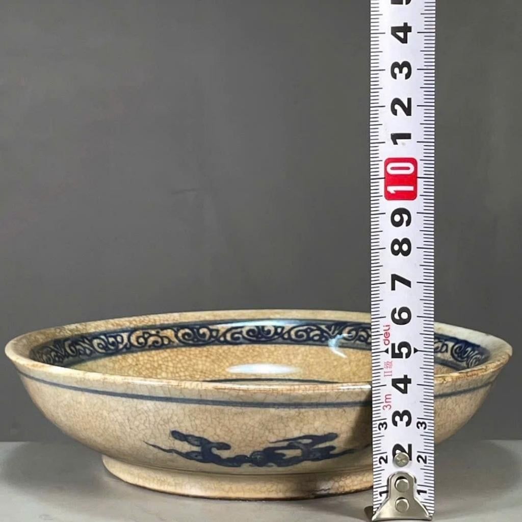  Đĩa Gốm Sứ Men Rạn Vẽ Tích Cổ Sưu Tầm Độc Đáo  BKCECN-10029 