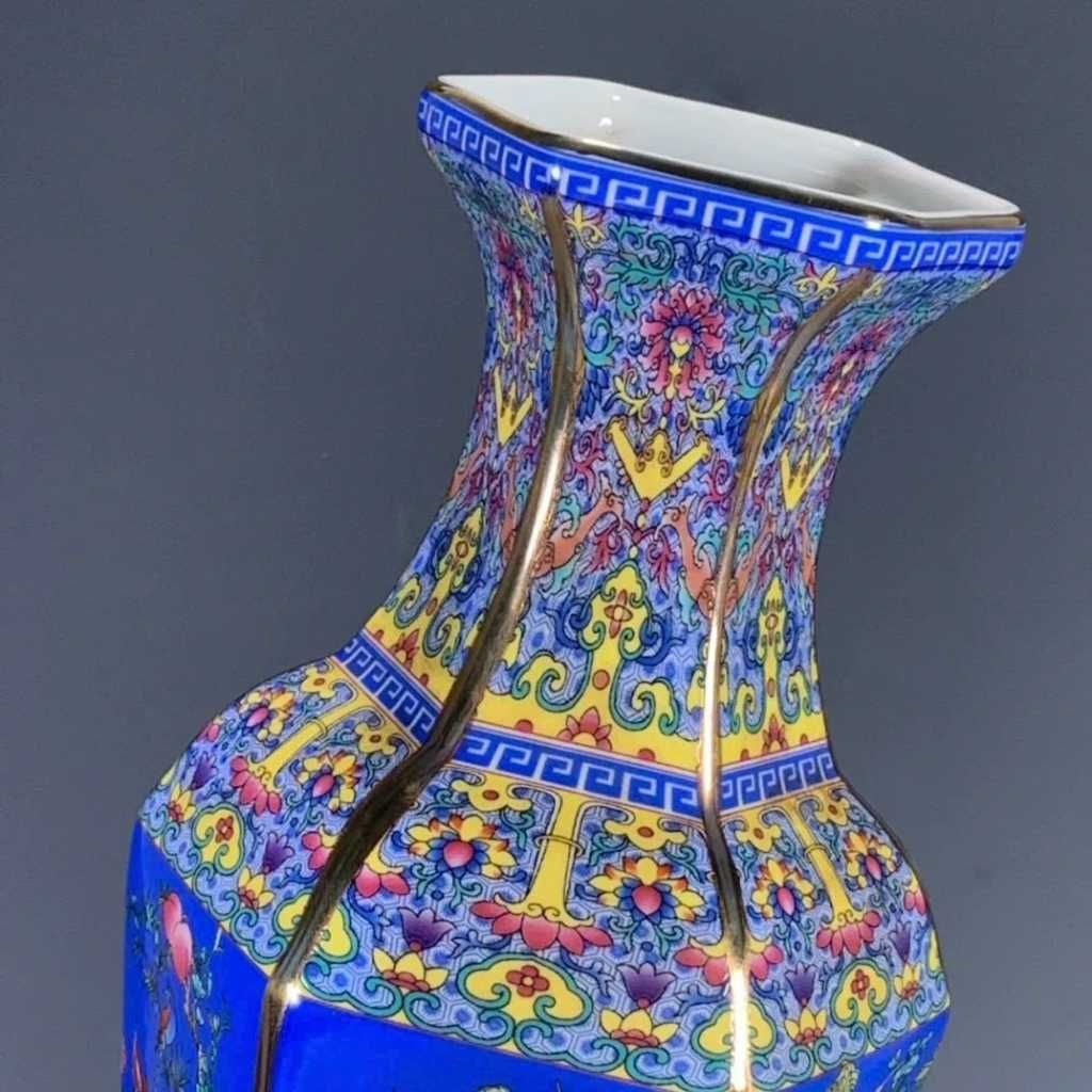  Bình Pháp Lam Thiên Thanh Hoa Điểu Sưu Tầm Cao Cấp BKCECN-10030 