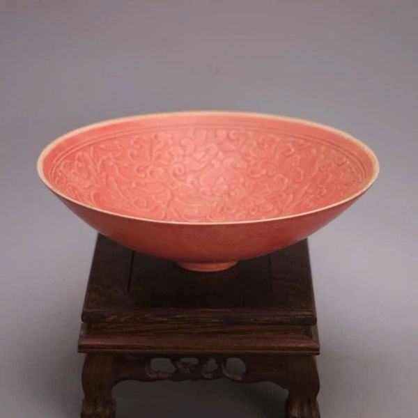  Bát Gốm Sen Phấn Mộng Chạm Nổi Sưu Tầm Cao Cấp BKCECN-10036 