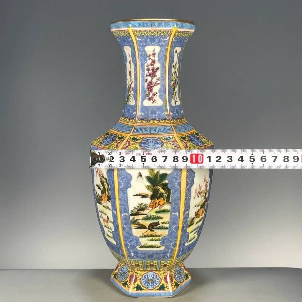  Bình Pháp Lam Lục Giác Tứ Thời Sưu Tầm BKCECN-10042 