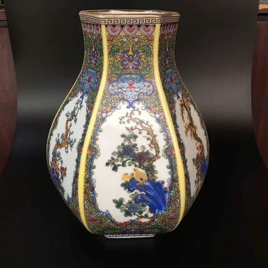  Bình Pháp Lam Hoa Điểu Sưu Tầm Cao Cấp BKCECN-10060 