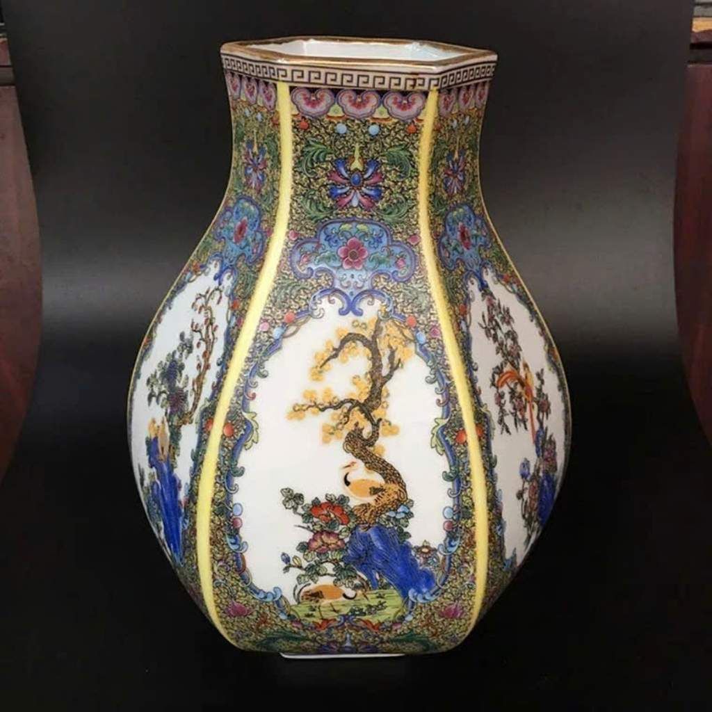  Bình Pháp Lam Hoa Điểu Sưu Tầm Cao Cấp BKCECN-10060 