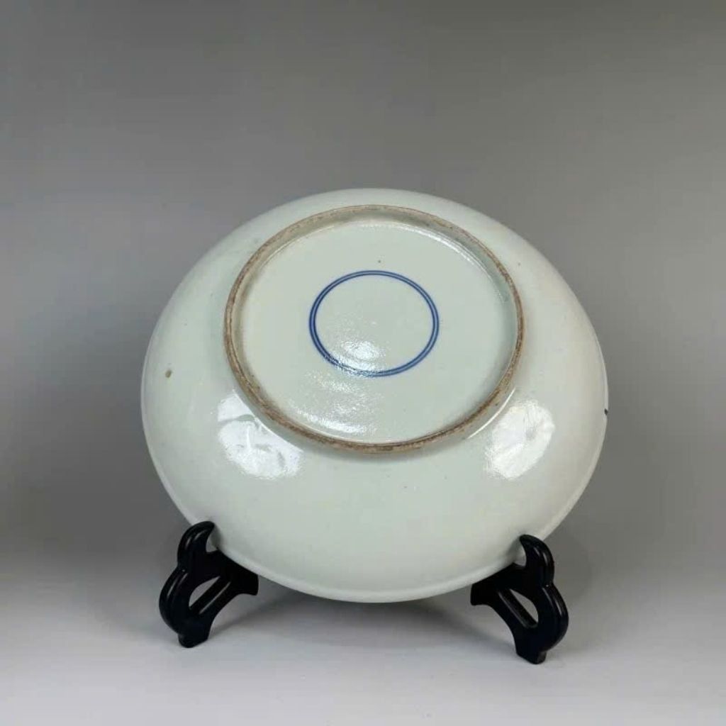  Đĩa Gốm Sứ Sưu Tầm Vẽ Tích Cổ Tam Cố Thảo Lư BKCECN-10063 