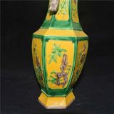  Bình Gốm Lục Giác Đắp Nổi Hoa Văn Cổ Phục BKCECN-10093 