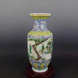  Bình Sứ Men Màu Sưu Tầm Họa Tiết cổ nhân BKCECN-10107 