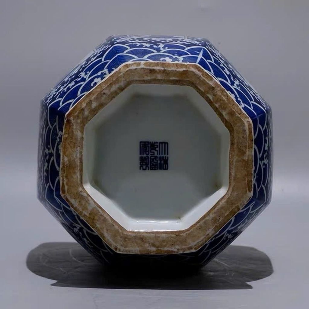  Bình gốm Lục Giác Vẽ Men Màu Quan Âm Tự Tại BKCECN-10137 