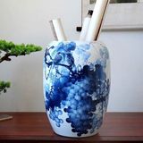  Bình Gốm Sứ Bát Tràng Vẽ Cảnh Sơn Thủy Cao Cấp BKCECN-10226 