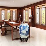  Bình Gốm Sứ Bát Tràng Vẽ Cảnh Sơn Thủy Cao Cấp BKCECN-10226 