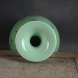  Bình Gốm Men Xanh Ngọc Dáng Tỳ Bà họa tiết Hoa Bướm BKCECN-10255 