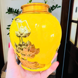  Hũ Đựng Trà Gốm Sứ Bát Tràng Dát Vàng BKCECN-10268 