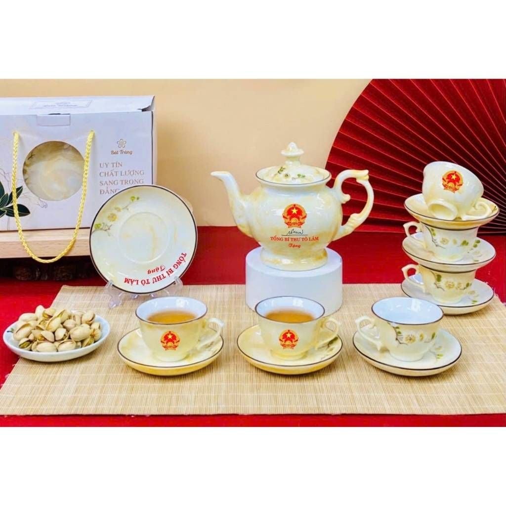  Bộ ấm chén Tổng Bí Thư Tô Lâm dáng đài các BKCECN-10269 