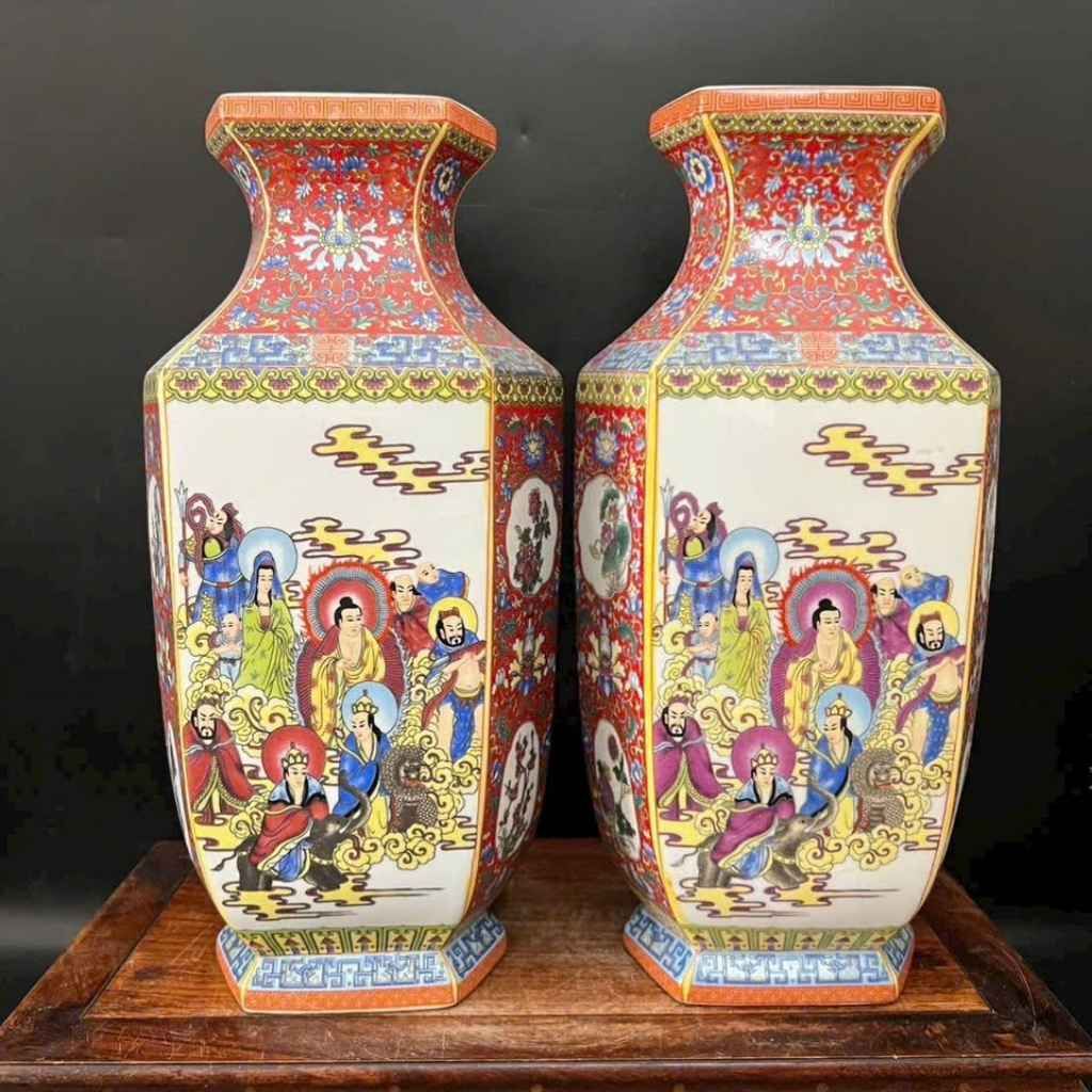  Cặp Bình Sứ Tích Đức Phật Và Bát Tiên BKCECN-10270 