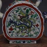  Ấm Rượu Sứ Cổ Vẽ Ngũ Sắc Đầu Rồng BKCECN-10273 