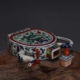  Ấm Rượu Sứ Cổ Vẽ Ngũ Sắc Đầu Rồng BKCECN-10273 