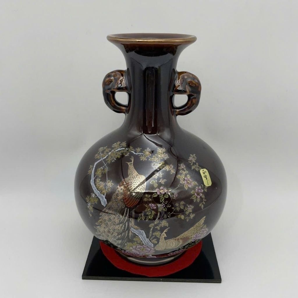  Bình Song Nhĩ Uyên Ương Vẽ Vàng Kim Cao Cấp BKCECN-10275 