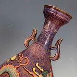  Bình Sứ Song Nhĩ Hoa Văn Rồng Men Hỏa Biến BKCECN-10283 