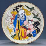  Bát Sứ Sưu Tầm Vẽ Tay “Thọ Tinh Dâng Đào” BKCECN-10284 