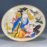  Bát Sứ Sưu Tầm Vẽ Tay “Thọ Tinh Dâng Đào” BKCECN-10284 